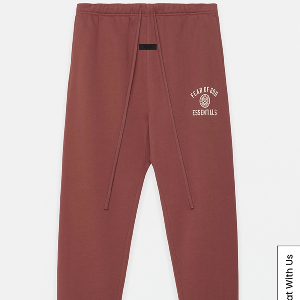 Fear of God Essentials Crimson Sweatpants